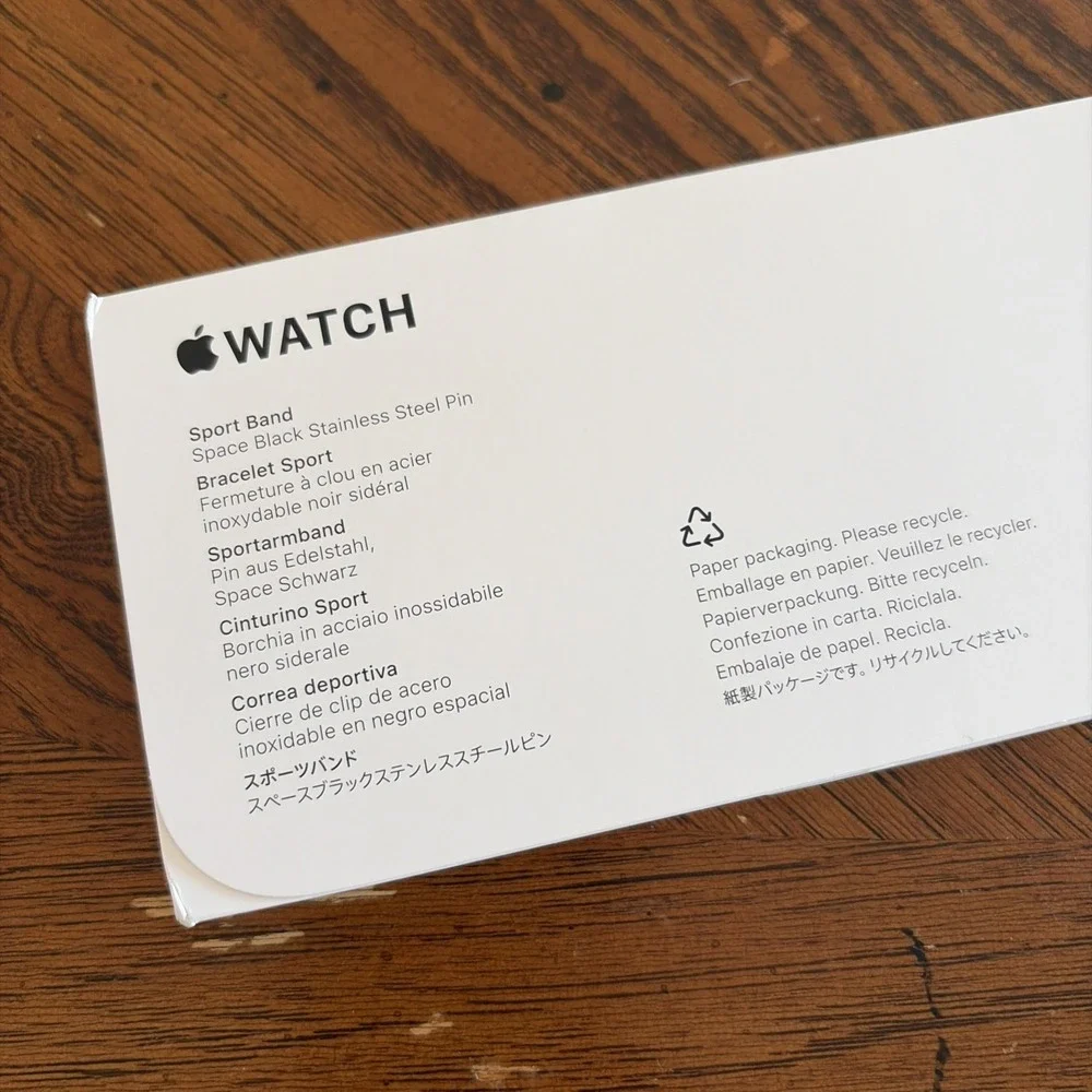 Apple Watch Series 11 Sport Band Space Black 42MM S/M NEW Sealed